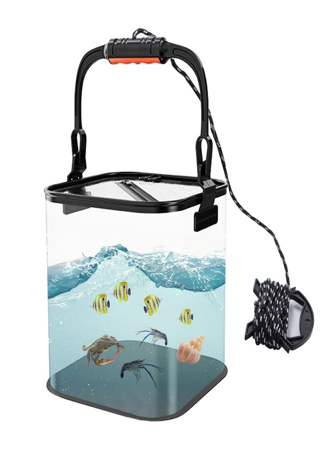 MHLLGN Foldable Aquarium, Portable Fish Tank, Fish Transport Container, EVA Fish Bowl, Beginner Tank, Catch and Release Aquarium for Beach, Pool and Lake - Image 1